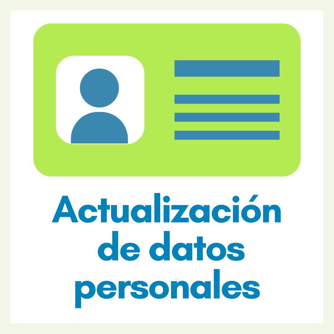 MENU Actualización Datos Personales