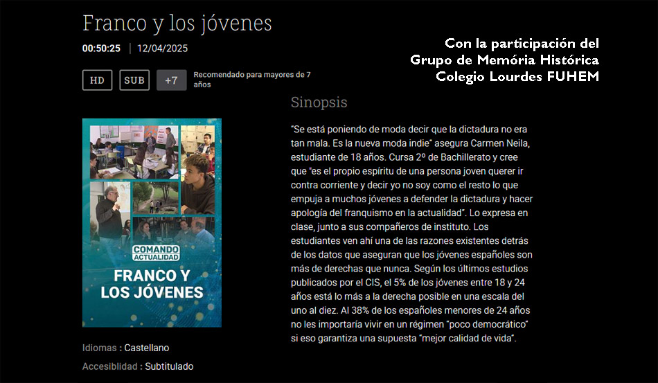 comando actualidad memoria historica